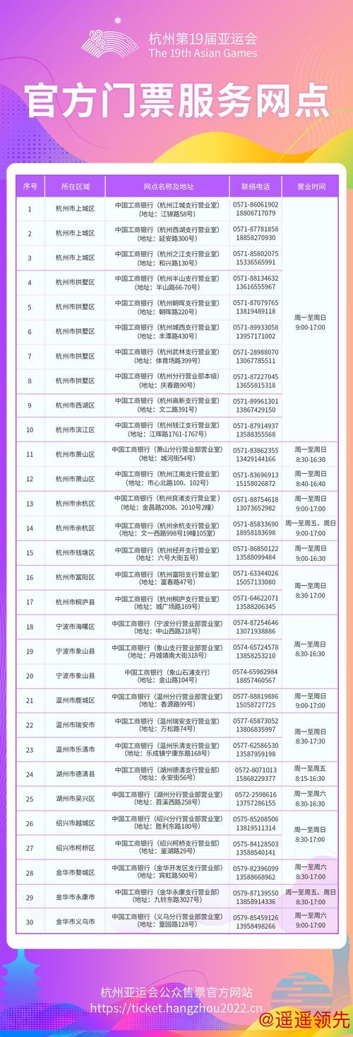 星空体育 杭州亚运会比赛门票官方线下购票渠道陆续开放